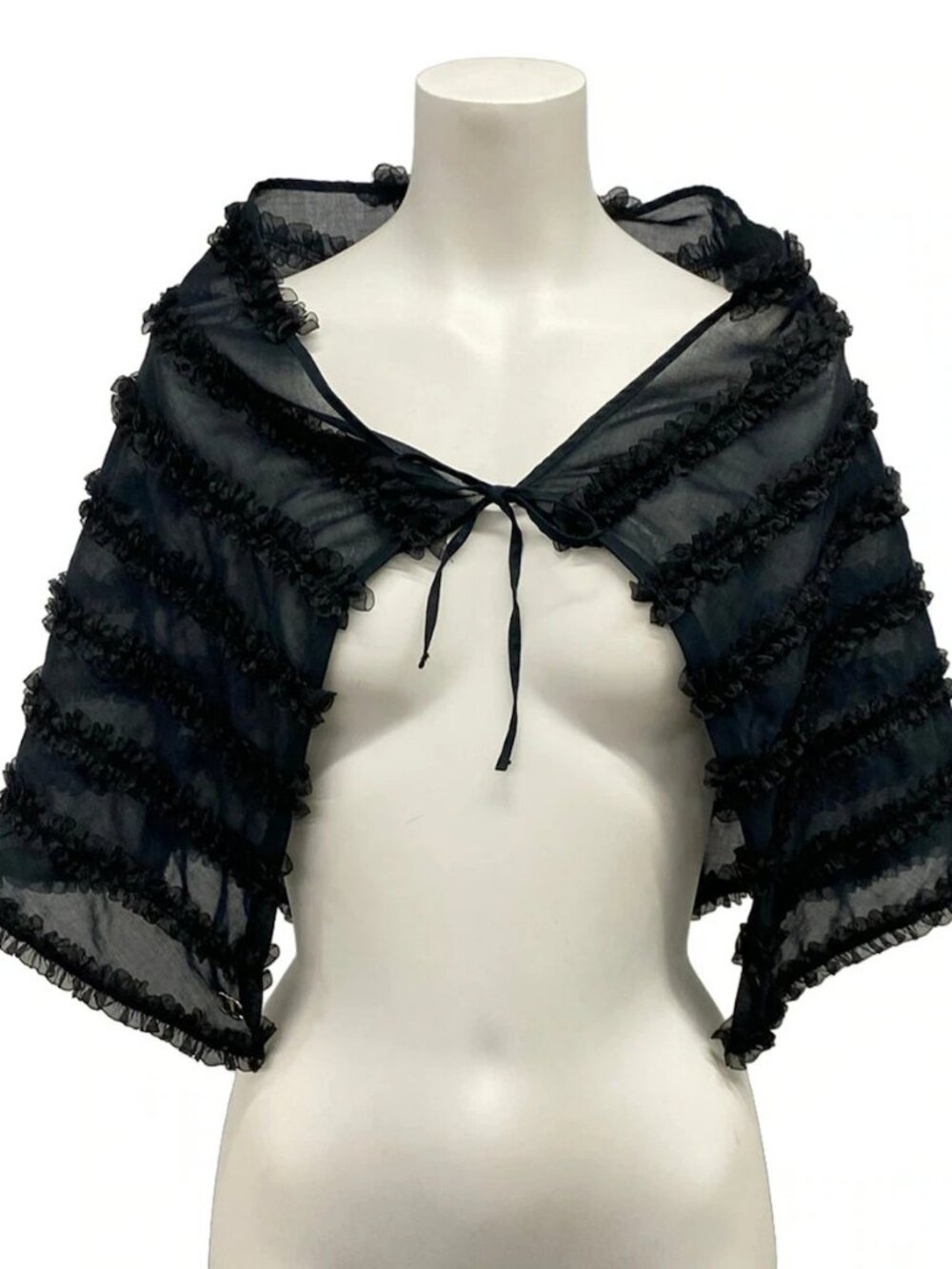 CHANEL P18810 Black [Outer fabric] cotton Scarf